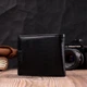 Классическое портмоне для мужчин с блоком для карт из натуральной кожи ST Leather 19473 Черное - изображение 4