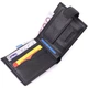 Кошелек для мужчин удобного размера из натуральной кожи ST Leather 22461 Черный - изображение 6