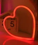 Неоновий світильник Love Серце USB + батарейки АА вивіска червоний подарунок нічник 14 лютого - изображение 4