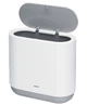 Ведро для мусора MVM BP-14 пластиковое 10 л Бело-серое (BP-14 WHITE/GRAY) - изображение 1