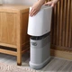 Ведро для мусора MVM BP-14 пластиковое 10 л Бело-серое (BP-14 WHITE/GRAY) - изображение 8