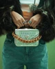 Сумка жіноча крос-боді GUESS RETOUR MINI TOP HANDLE FLAP HWCM8664780-GOL Золота (800070292846) - зображення 7
