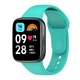 Силиконовый ремешок HMU для Xiaomi Redmi Watch 3 Active, ярко-бюрюзовый - изображение 3