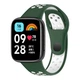 TPU ремешок HMU для Xiaomi Redmi Watch 3 Active, темно-зеленый/белый - изображение 5