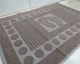 Турецкое полотенце для ног Zeron 50х70 Brown плотность 750 г/м2 - изображение 2