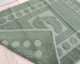 Турецкое полотенце для ног Zeron 50х70 Green плотность 750 г/м2 - изображение 3