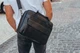 Мужская кожаная сумка на плече 39х28х7 / портфель для ноутбука и документов TIDING BAG Черный 3044 - изображение 14