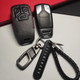 Шкіряний чохол для ключа Audi (Ауди) 2016+ TT A1, A2, A3,A4, A4, A6, A7, A8, Q3, Q5 смарт 3 кнопки 129352 - изображение 4