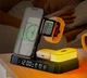 Док-станция 4-в-1 Danzel беспроводная зарядка для iPhone + iWatch + Airpods Black (S-37) - изображение 1