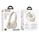 Накладные беспроводные наушники Hoco W46 Charm Milky White - изображение 4