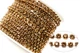 Стразовий ланцюг SS10 (2.8 мм) 1 м LCT gold (ЦС1003о19) - зображення 2