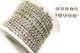 Стразовий ланцюг SS6 (2 мм) 1 м Crystal silver (ЦС0602с01) - зображення 2