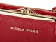 Стильный женский кожаный кошелёк Nikole Richie 1451 E красный - изображение 6