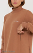 Теплое платье для беременных и кормящих из трикотажа "Maisie Warm" размер XL Юла Мама Бежевый - изображение 4