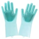 Силиконовые перчатки Magic Silicone Gloves Turquoise для быта / уборка чистка мытье посуды - изображение 1
