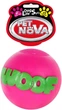 Игрушка для собак Pet Nova Мячик с надписью Woof 8 см Розовая (VIN-BALL-WO) - изображение 2