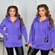 Куртка с капюшоном, мод ФЛ-3696, фиолетовый, размер 48-50 - изображение 2