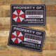 Шеврон Property of Umbrella Corp., 8х5, на липучці (велкро), патч друкований - зображення 3