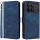 Чехол-книжка Deexe Delta Book для Xiaomi Poco X6 Pro - Blue - изображение 1