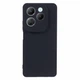 Силиконовый (TPU) чехол Deexe Matte Case для Infinix Hot 40 / 40 Pro - Black - изображение 1