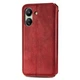 Чехол Deexe Rhombus Wallet для Xiaomi Redmi 13C / Poco C65 - Red - изображение 5