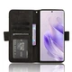 Чехол-книжка с кармашками Deexe Wallet Stand для Infinix Zero 30 - Black - изображение 4