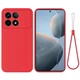 Силиконовый (TPU) чехол Deexe Silicone Case для Xiaomi Poco X6 Pro - Red - изображение 1