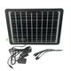 Переносна сонячна панель CCLamp CL-0915 15W 9V 6V IP65 з набором перехідників для заряджання телефонів 2 USB GS-7648 - зображення 2