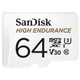 Карта памяти MicroSDXC 64GB UHS-I/U3 Class 10 SanDisk High Endurance R100/W40MB/s + SD-adapter - изображение 1
