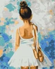 Картина за номерами Мадемуазель із пуантами (BS28358) Brushme 40x50 см Brushme - зображення 1
