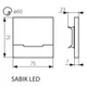 Світильник ступінчастий SABIK LED AC-WW KANLUX 23803 - зображення 2