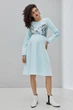 Изысканное платье для беременных и кормящих Magnolia Юла Мама L Голубой DR-30.092 - изображение 1