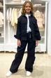 Джинсовая куртка A-yugi Jeans 146 см Черный (2125000832968) - изображение 2