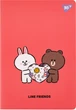 Тетрадь для записей YES Line Friends А4 40 листов в клетку (5056574422811) - изображение 1