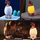 Дитячий 3D нічник світильник динозавр в яйці Dinosaur Lamp різнокольоровий з пультом д/к з підзарядкою від USB - зображення 4