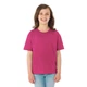 Детская футболка JHK, KID T-SHIRT, базовая, однотонная, для девочки, малиновая, размер 110, на 5/6 лет - изображение 2