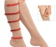 Компрессионные гольфы на молнии Zip Sox S/M чулки от варикоза, компрессионные гетры (1002878-Brown-S/M) - изображение 1