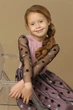 Дитяче нарядне плаття з зірками для дівчинки Зірочка 104 см Рожеве 00020 - изображение 2