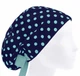 Медична шапочка жіноча HeadwearUniverse універсальна принт Горох шавлієвий - зображення 1
