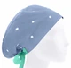 Медицинская шапочка женская HeadwearUniverse универсальная принт Горохи на серо-голубом - изображение 1