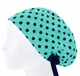 Медицинская шапочка женская HeadwearUniverse универсальная принт Горохи на мяте - изображение 3