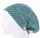 Медицинская шапочка женская HeadwearUniverse универсальная принт Горох мелкий белый - изображение 3