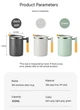 Кружка office cup 450 мл для кофе, чая с вакуумной изоляцией, нержавеющая сталь 304/PP (Green) - изображение 4