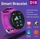 Фітнес-браслет D18 Smart band Фіолетовий FF-1924 - зображення 2