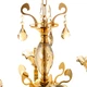 Люстра классическая Flora U003/6/gold металлическая с медовыми плафонами (21-81-U003/6/gold) - изображение 3
