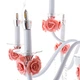 Люстра классическая Flora XN002/8+4 с цветочным декором из керамики белая (21-81-XN002/8+4) - изображение 4