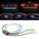 Гибкая светодиодная LED лента на багажник с бегущим поворотом, динамическая подсветка багажника 12В - изображение 1