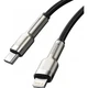 Кабель Baseus Cafule Metal Type-C to Lightning PD 20W (2m) Black (CATLJK-B05) - изображение 3
