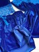 Пижама женская четверка халат майка шорты брюки Tina Collection M электрик - изображение 3
