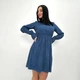 Женское модное вельветовое платье с завышенной талией GF08574 цвет синий, размер 42/44 - изображение 1